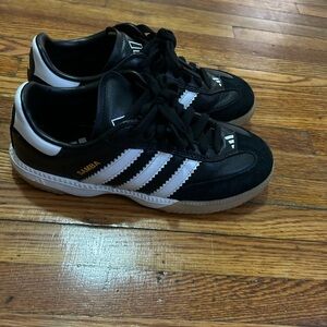 Adidas Leather Samba Black and White Trainers